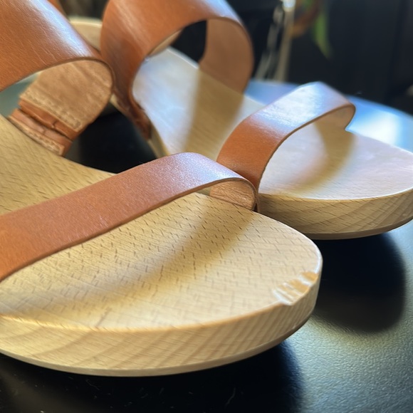 Madewell cognac clog sandals size 8 - Picture 4 of 5